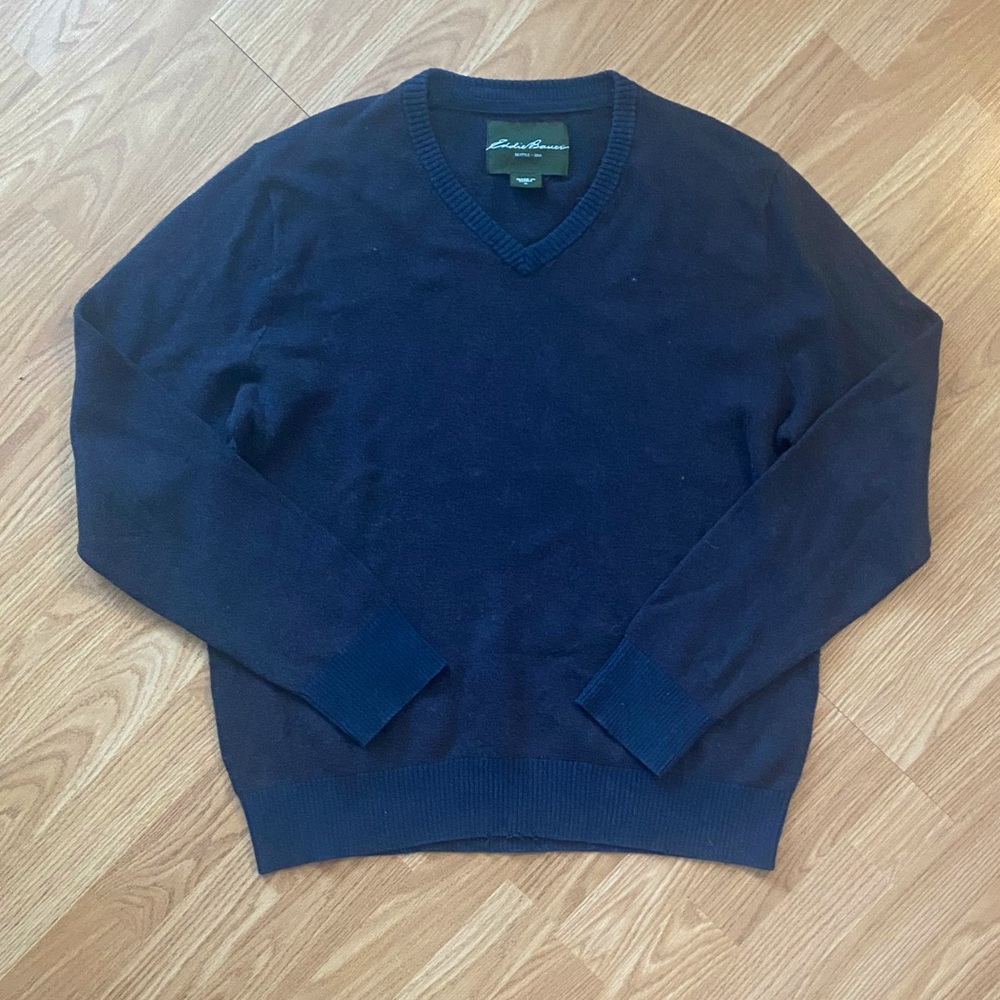 EDDIE BAUER Men’s Warm Weather Blue Sweater - Size M